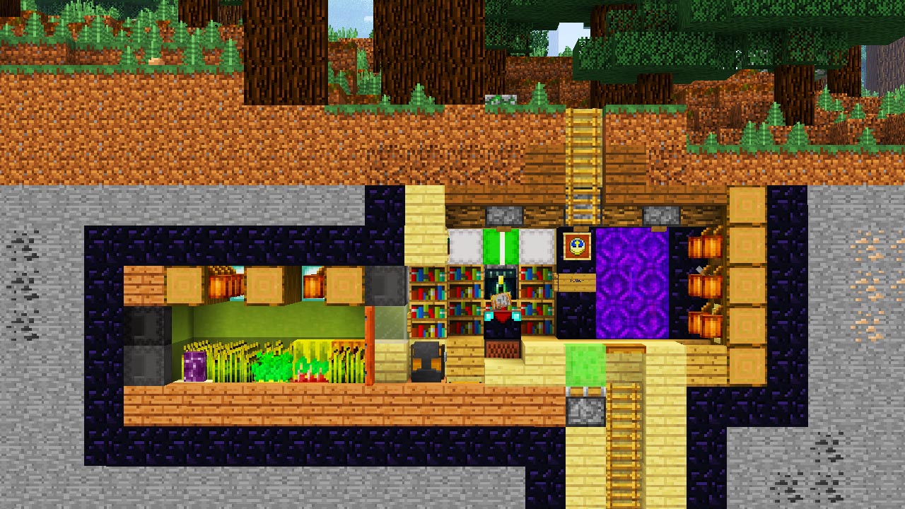 Mini Dom Pod Ziemia Minecraftmapy Pl